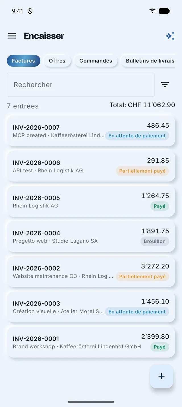 Batzio for Android: invoices, in French